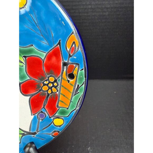 Mexican Wall Tile Plaque Feliz Navidad (Merry Christmas) 9"x8" - Picture 9 of 11